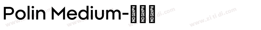 Polin Medium字体转换